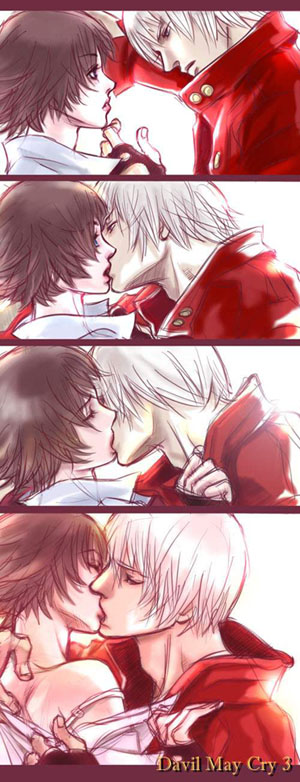dante and lady (devil may cry and 1 more) drawn by illexiss