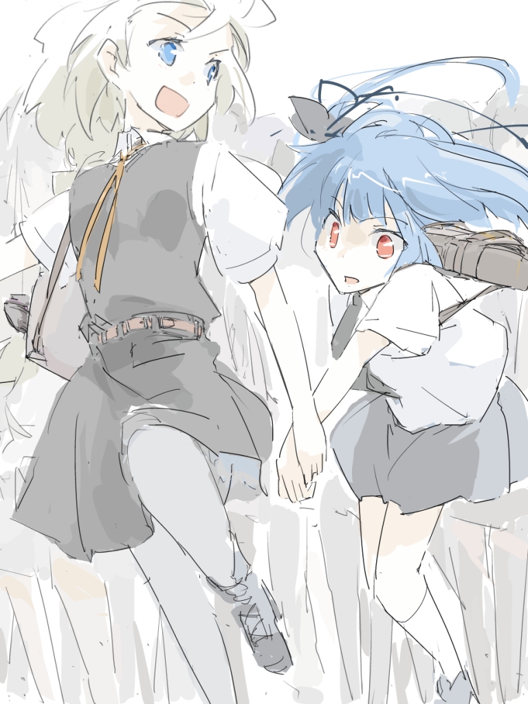 kizuna akari and kotonoha aoi (vocaloid and 1 more) drawn by feste