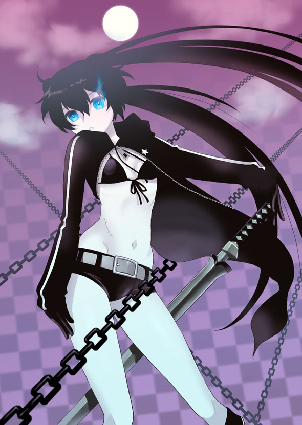 black rock shooter (black rock shooter) drawn by mattaku_mousuke