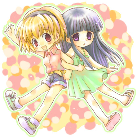 furude rika and houjou satoko (higurashi no naku koro ni)