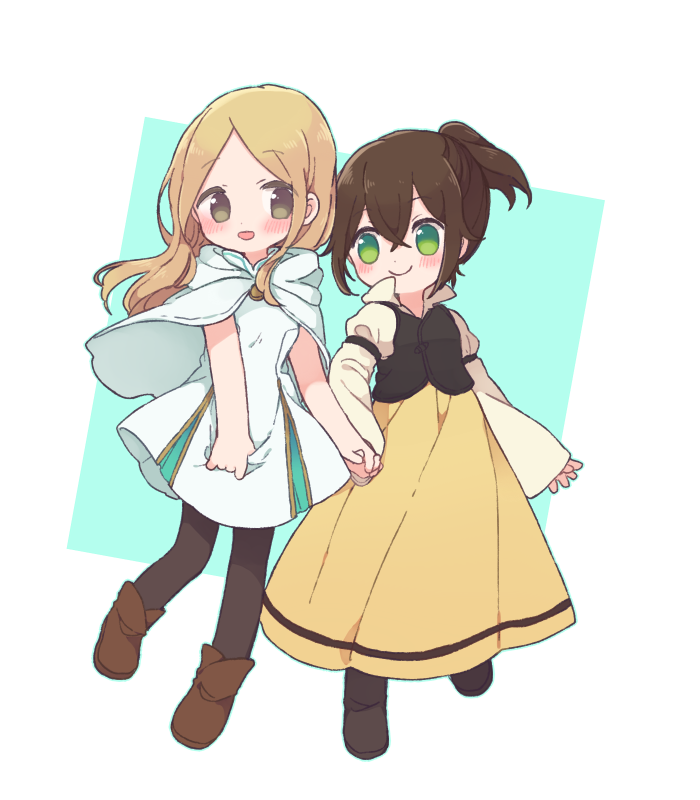 tressa colzione and ophilia clement (octopath traveler and 1 more) drawn by 697_mono_71