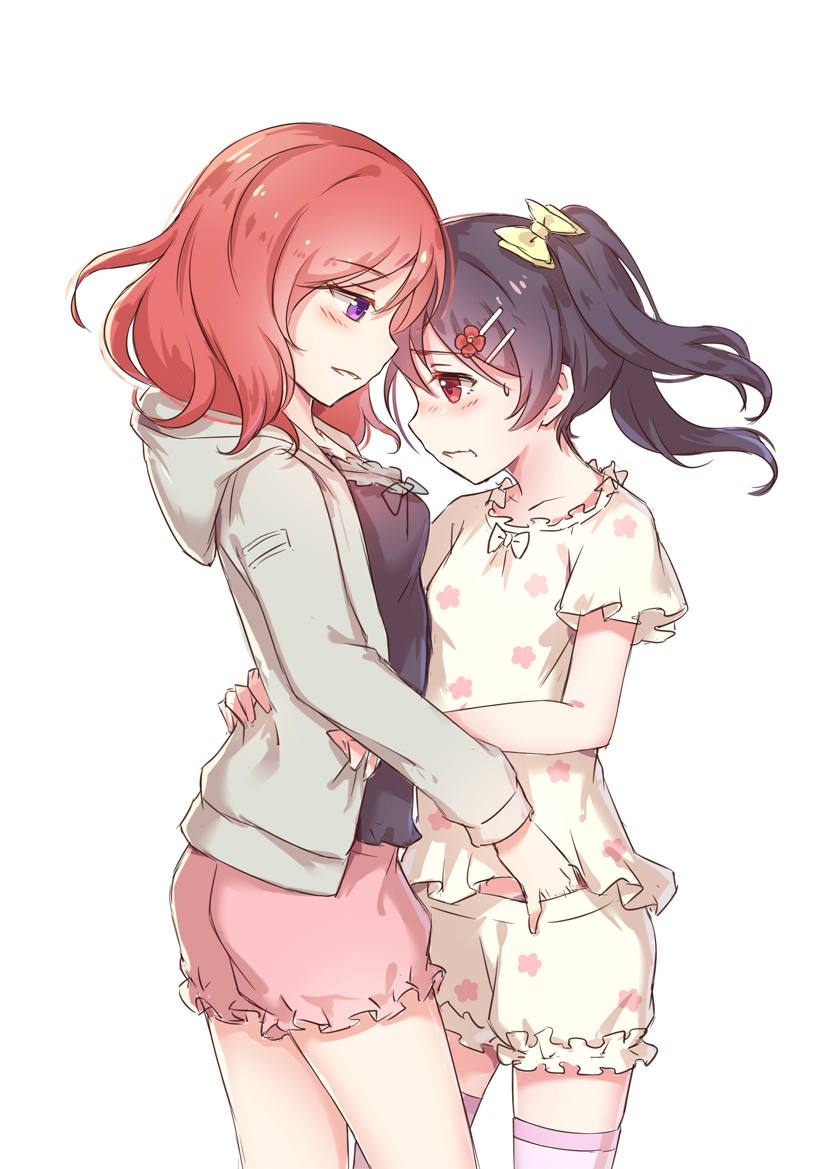 nishikino maki and yazawa nico (love live! and 1 more) drawn by kyomono_(hjxop)