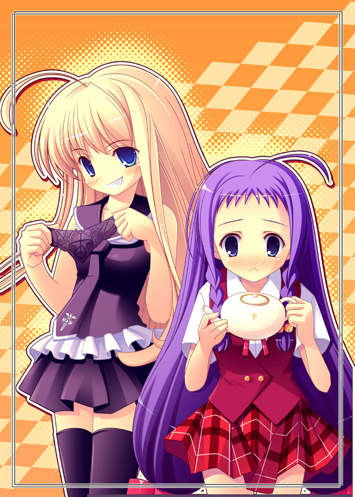 evangeline a.k. mcdowell and ayase yue (mahou sensei negima!) drawn by aru_(abyssinia)