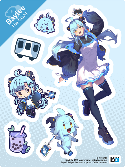 baylee (bay area rapid transit) drawn by kaiami and yokura_(yukilina)