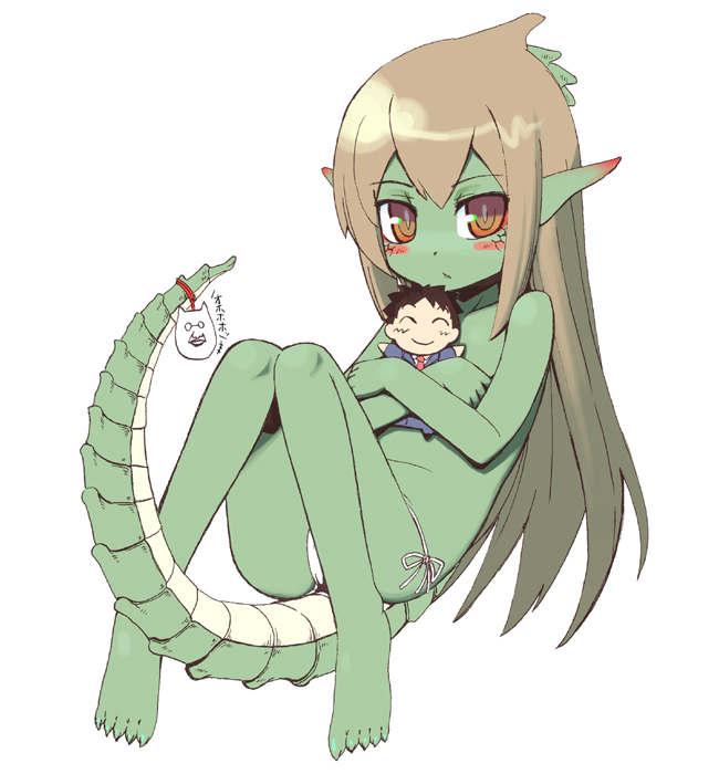 ryuujin no senpai (original) drawn by jingai_modoki