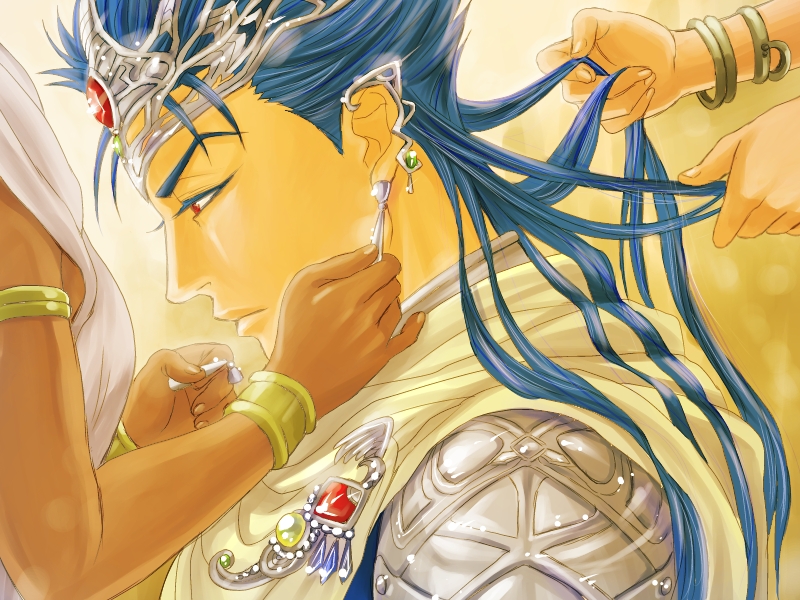cu chulainn (fate and 1 more) drawn by maruo_(0maru)