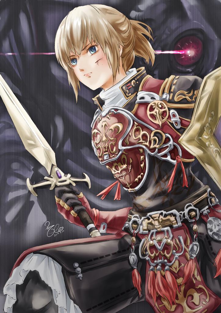 adventurer and omega (final fantasy and 1 more) drawn by morere