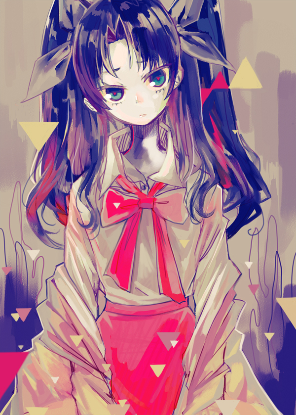 tohsaka rin (fate and 1 more) drawn by ochakai_shin'ya