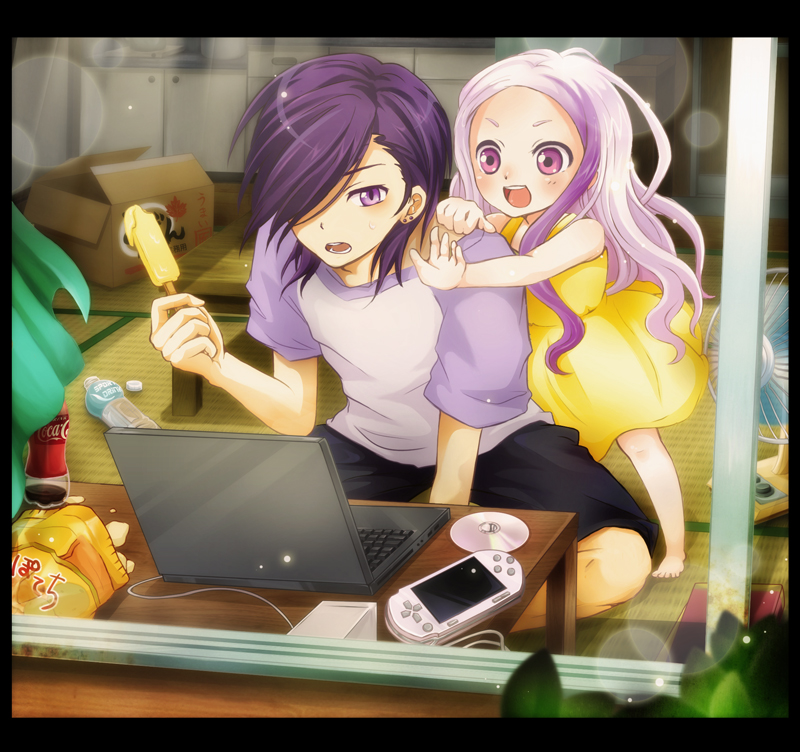 urushihara hanzou and arras ramus (hataraku maou-sama!) drawn by kapin