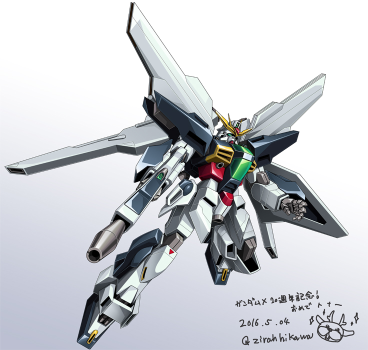 gundam double x (gundam and 1 more) drawn by tobikawa_zera