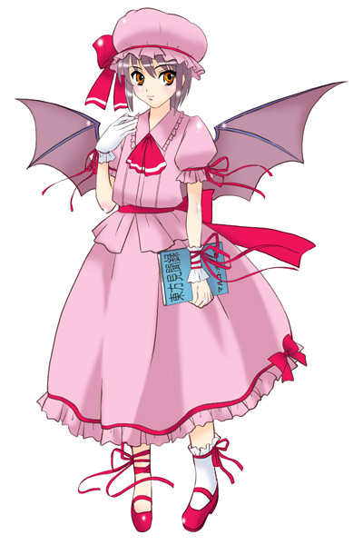 remilia scarlet and nagato yuki (touhou and 1 more) drawn by sentape