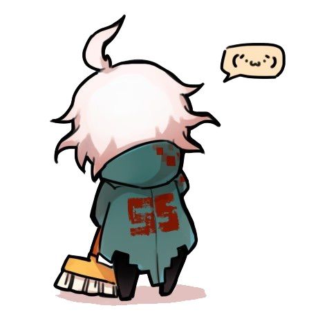 komaeda nagito and shoboon (danganronpa and 2 more) drawn by kaguya_ame