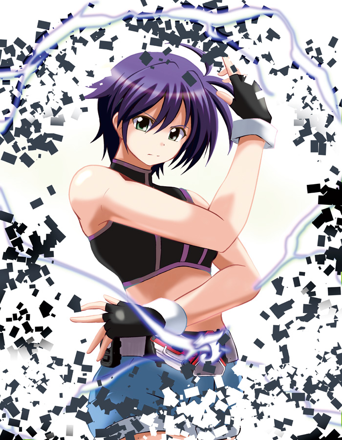subaru nakajima and kamen rider joker (lyrical nanoha and 3 more) drawn by azumaya_hironaru