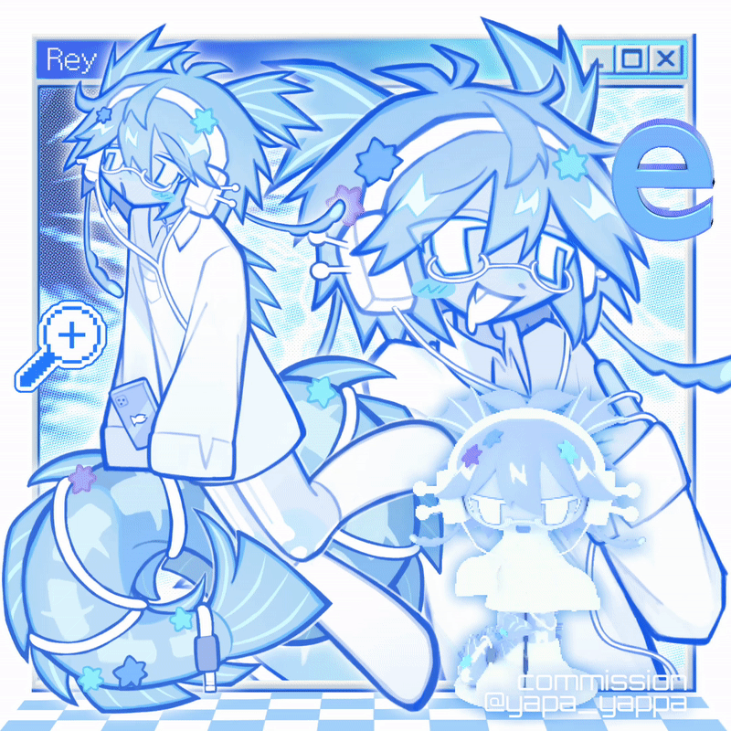original and 4 more drawn by yappari