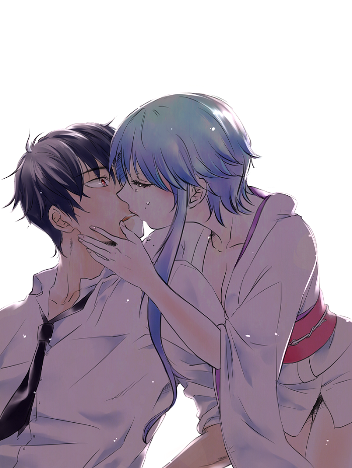 yukime and nueno meisuke (jigoku sensei nube) drawn by kunon_(thekuno1)