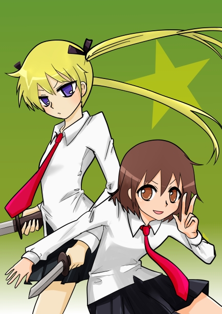 sonya and oribe yasuna (kill me baby) drawn by tansu_(wa1-1fu)