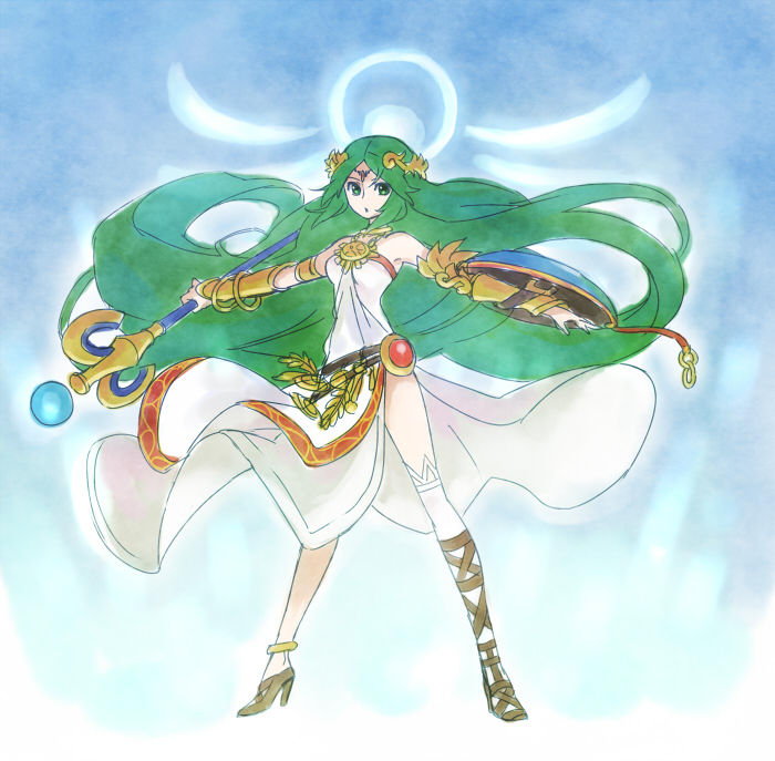 palutena (kid icarus and 1 more) drawn by yukigi