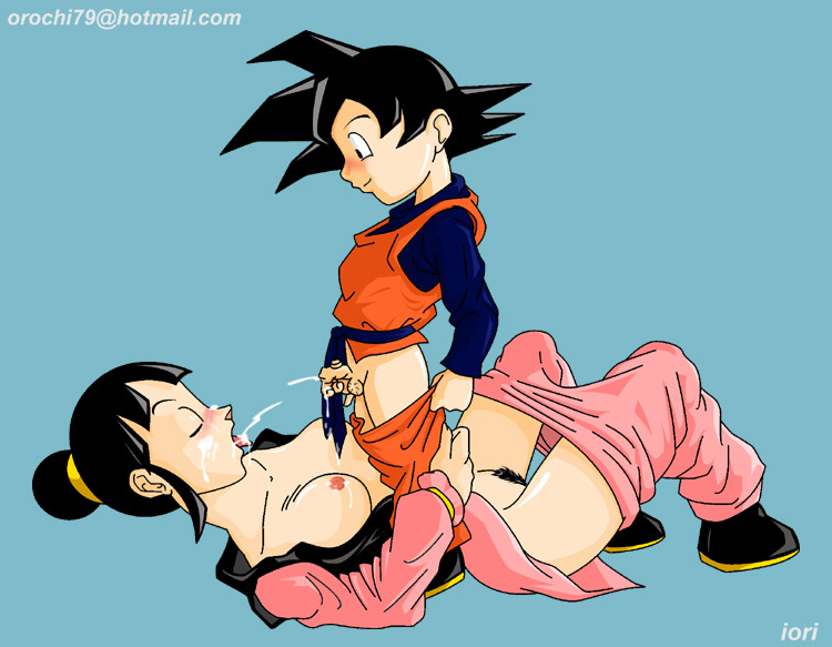 chi-chi and son goten (dragon ball and 1 more) .