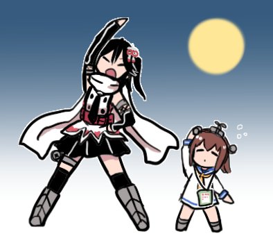 yukikaze, sendai, and sendai kai ni (kantai collection) drawn by terrajin