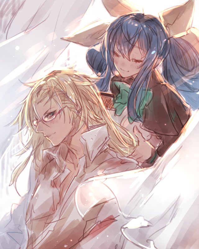 dizzy and ky kiske (guilty gear and 1 more) drawn by oro_(sumakaita)