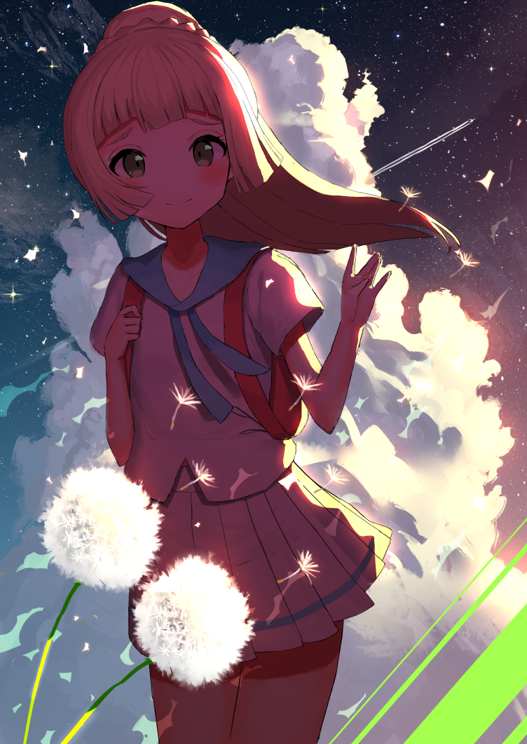 lillie (pokemon and 1 more) drawn by akamizuki_(akmzk)