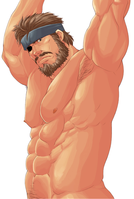 big boss (metal gear and 1 more) drawn by magnum_feering