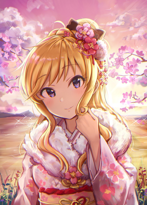 ohtsuki yui (idolmaster and 1 more) drawn by takeashiro