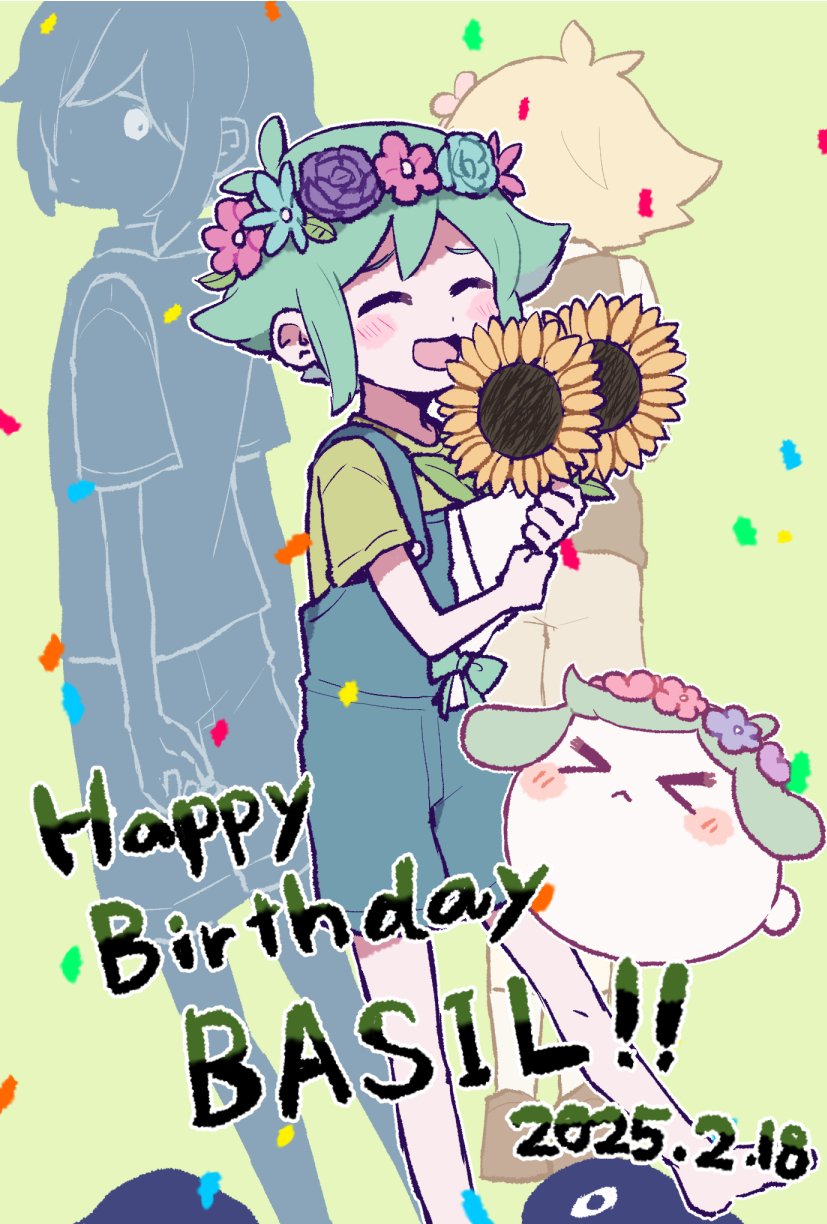 basil, stranger, and little one (omori) drawn by okudo61_omori