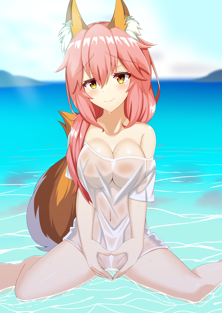 tamamo and tamamo no mae (fate and 1 more) drawn by iseshi