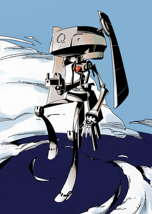 q.ko (q.ko-chan) drawn by ippitsusai_(outtake)