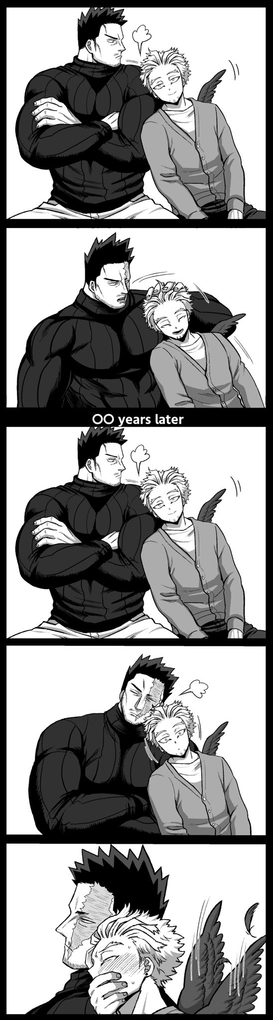 endeavor and hawks (boku no hero academia) drawn by haruto_(hit23ewluvnpfo6)