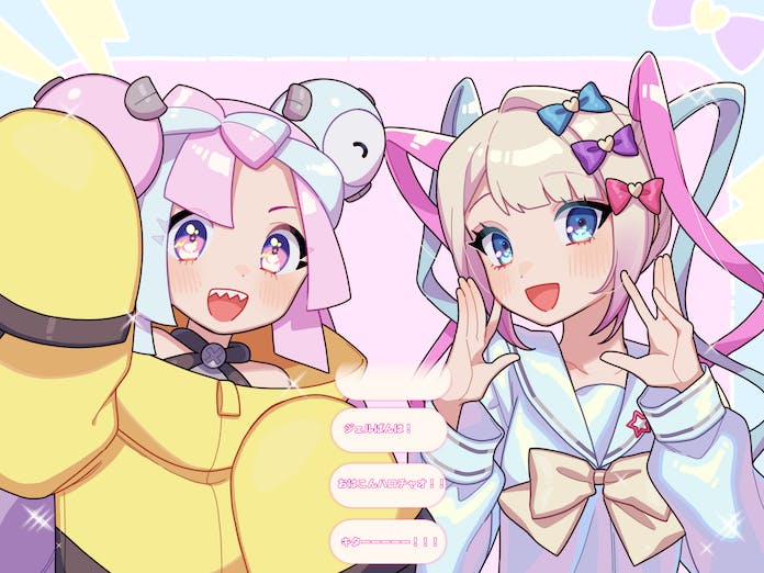 iono and chouzetsusaikawa tenshi-chan (pokemon and 2 more) drawn by ranryu330