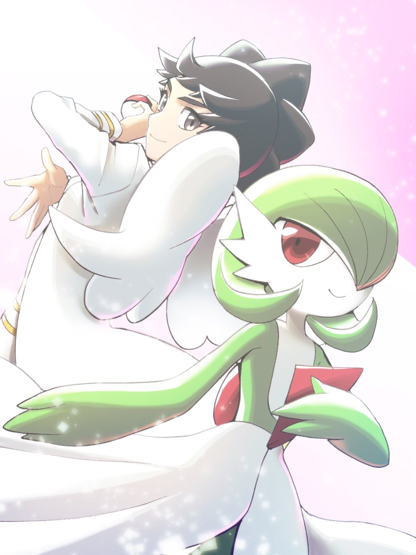 gardevoir and diantha (pokemon and 1 more) drawn by nagi_(exsit00)