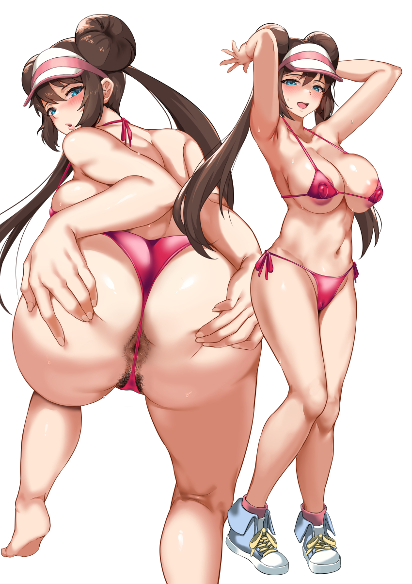 rosa (pokemon and 1 more) drawn by jirusu