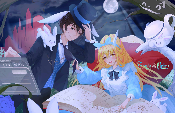 doumeguri kakeru and meru (alice's adventures in wonderland and 1 more)