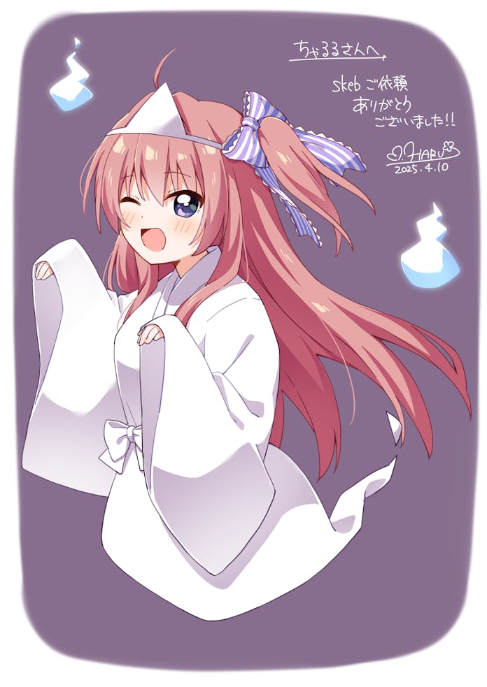 azuse matsuri (kimi e okuru sora no hana) drawn by haru_(konomi_150)