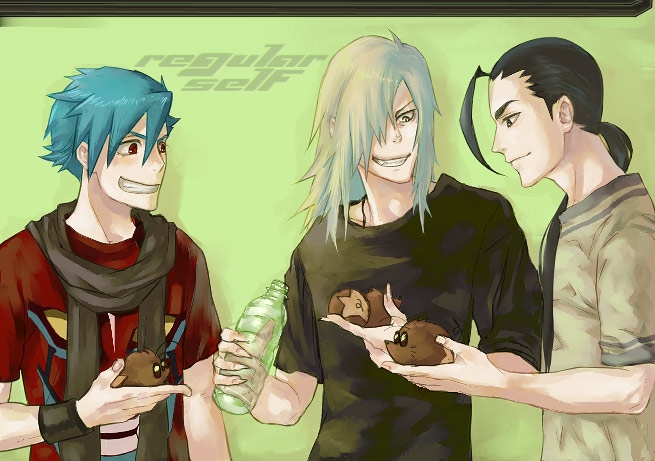 kamina, boota, viral, and rossiu adai (tengen toppa gurren lagann) drawn by furayu_(flayu)