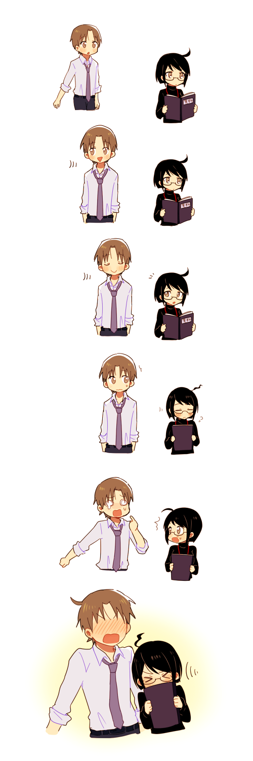 yamagami lucy and hasebe yutaka (servant x service) drawn by inasaba
