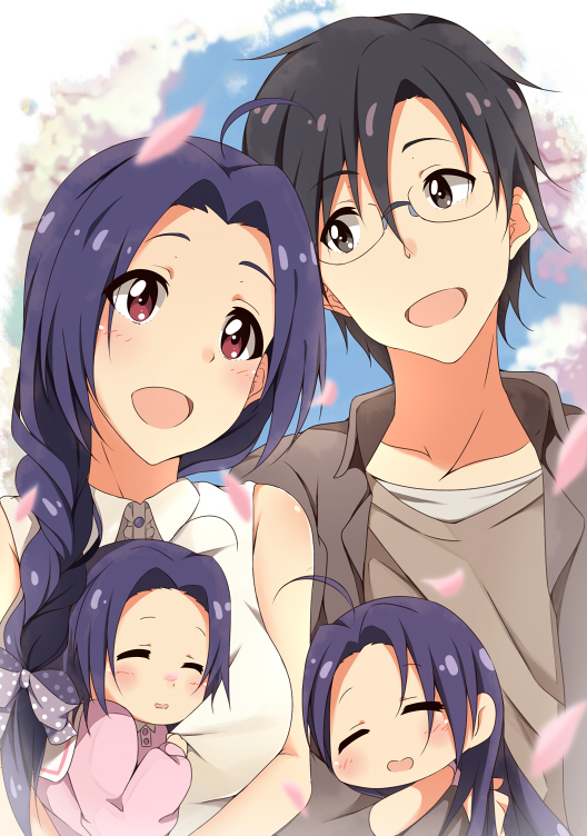 producer, miura azusa, and miura-san (idolmaster and 1 more) drawn by hitotsuki_nanoka
