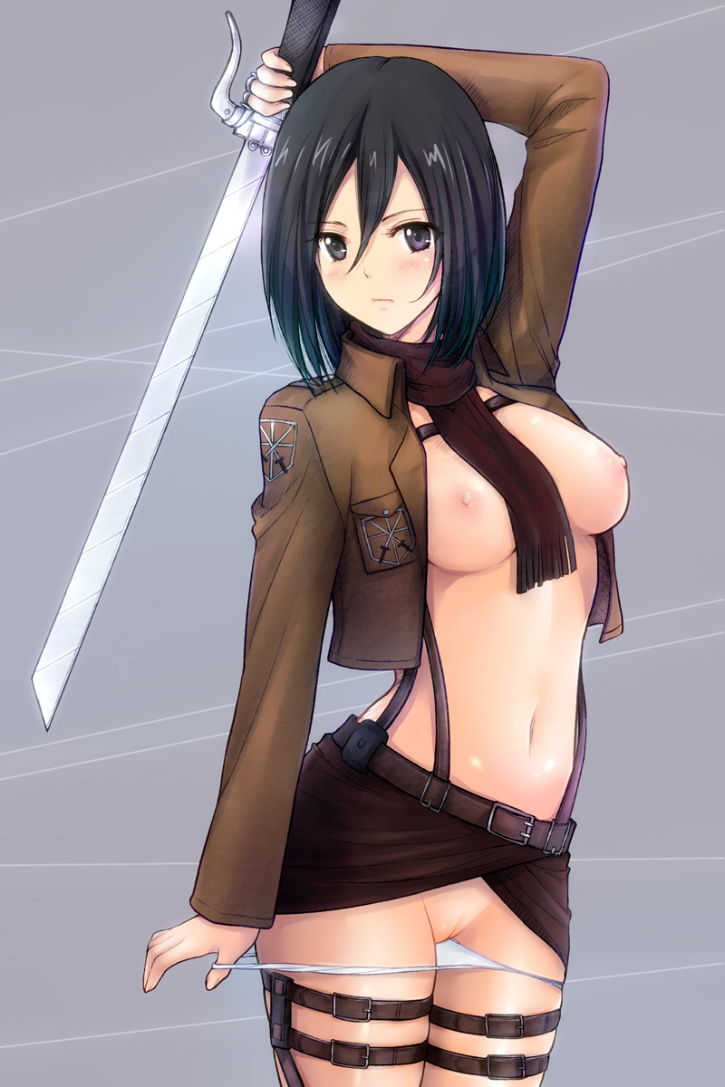 mikasa ackerman (shingeki no kyojin) drawn by neko_kuruto