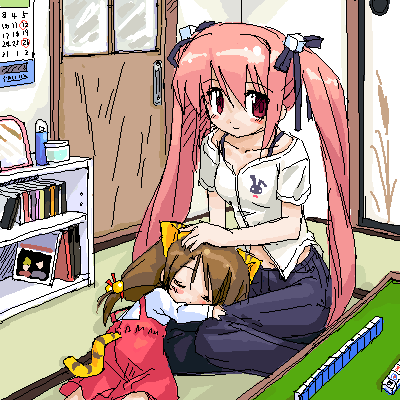 usada hikaru and puchiko (di gi charat) drawn by suka