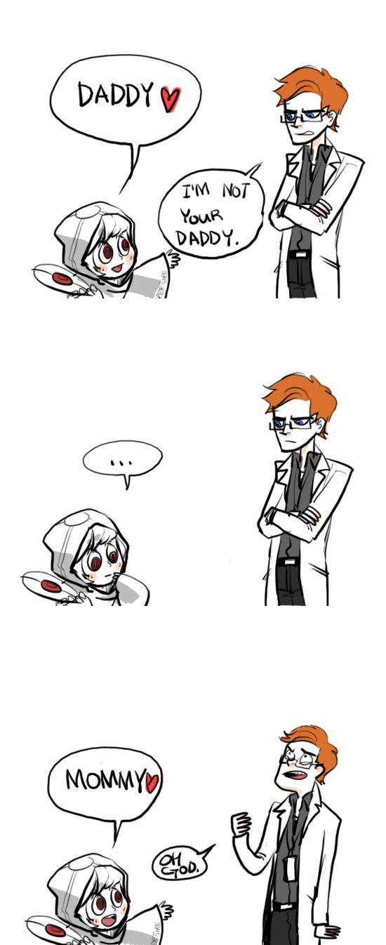 wheatley and frankenturret (portal and 2 more)