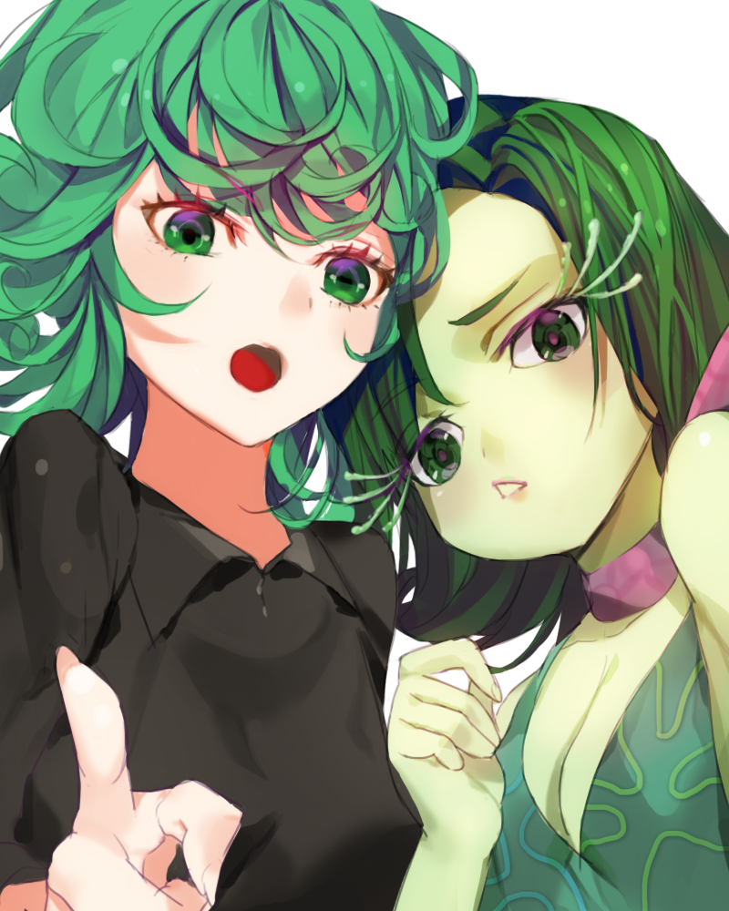 tatsumaki and disgust (one-punch man and 1 more) drawn by j_na