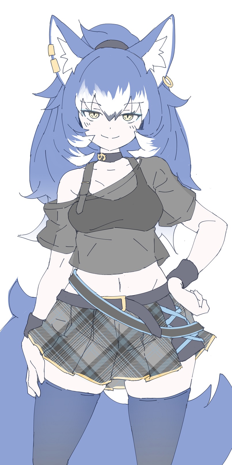 dire wolf (kemono friends and 1 more) drawn by lowlandgorilla