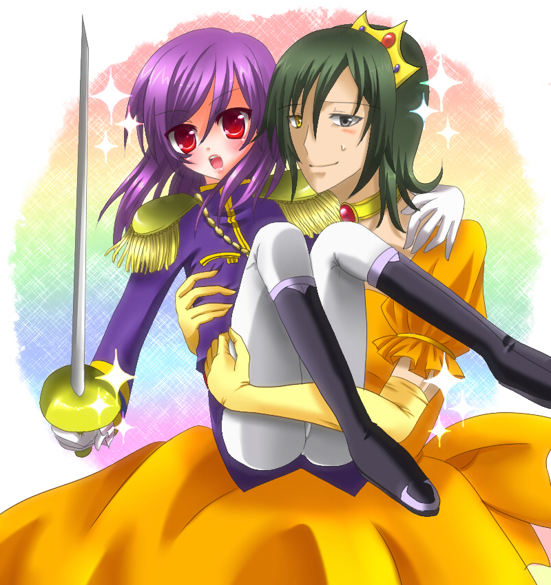 tieria erde and allelujah haptism (gundam and 2 more)