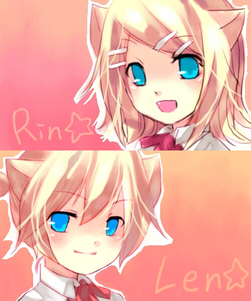 kagamine rin and kagamine len (vocaloid) drawn by taroll