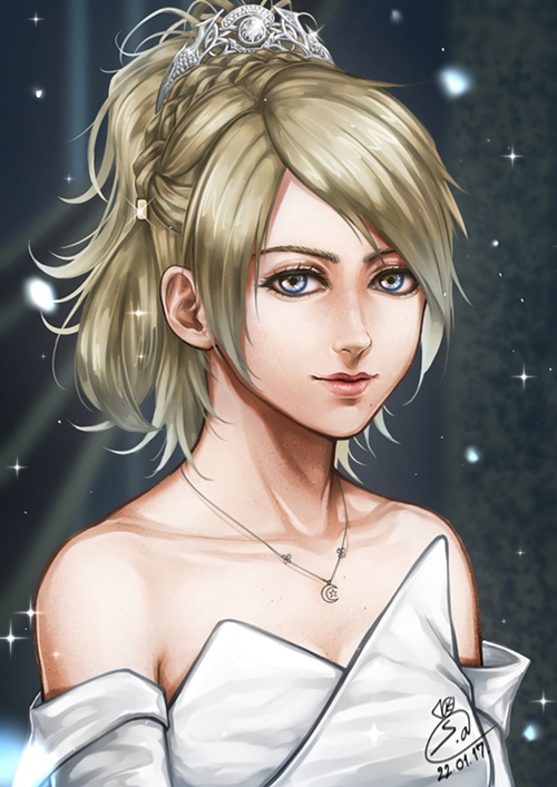 lunafreya nox fleuret (final fantasy and 1 more) drawn by saoi-kumoo