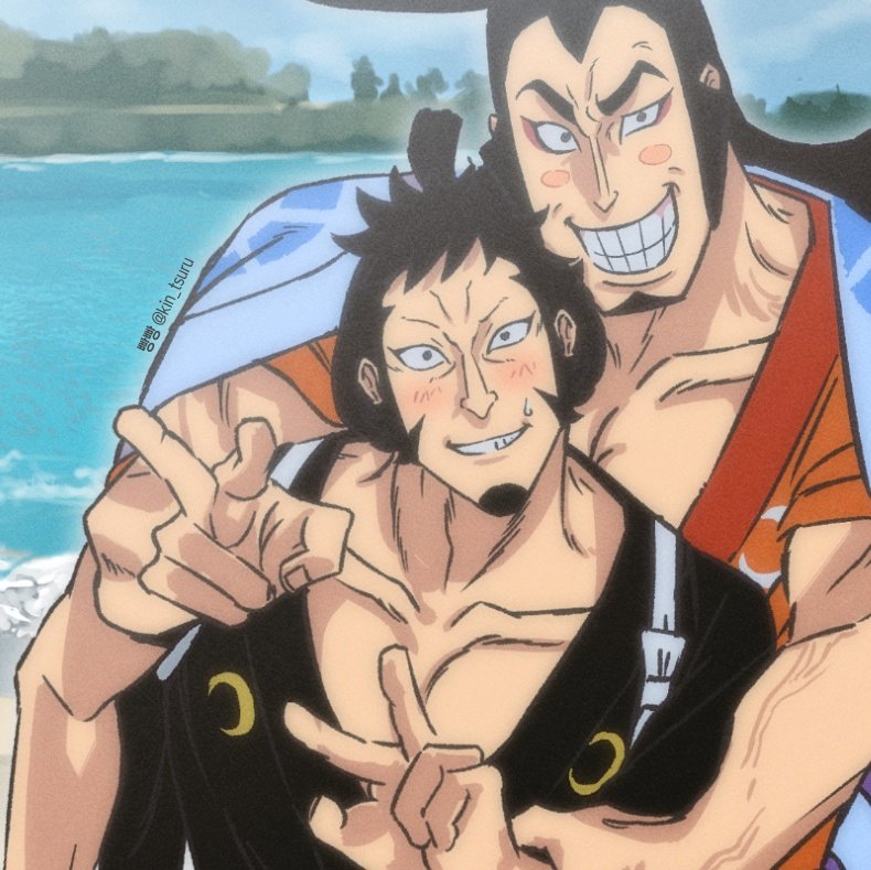 kouzuki oden and kinemon (one piece) drawn by kin_tsuru