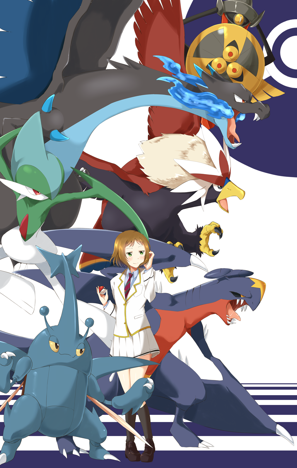 Charizard Garchomp Gallade Kira Tsubasa Aegislash And 3 More Pokemon And 2 More Drawn By Ksk Semicha Keisuke Danbooru