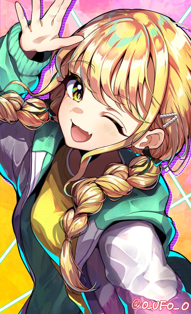 fujita kotone (idolmaster and 1 more) drawn by adamusuki_(user_aahn7557)